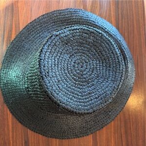 NWT JCrew Wide-brim raffia bucket hat